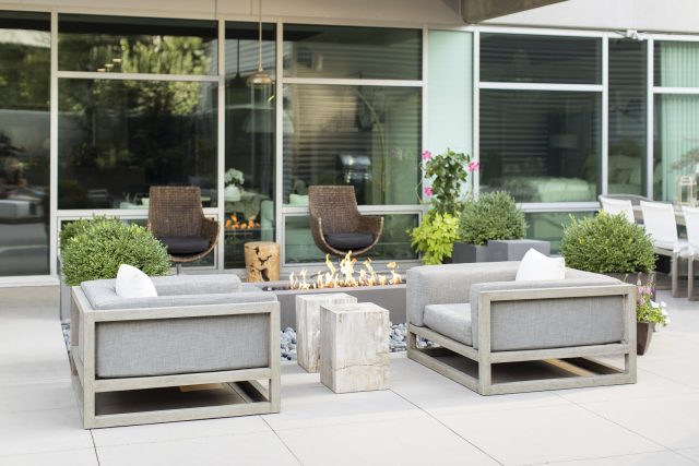 Outdoor living space design by Savvy Design Group